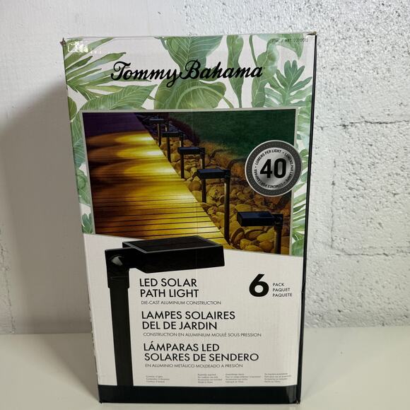 Tommy Bahama Solar LED Path Light (Pack of 6) New, open box - Picture 10 of 12